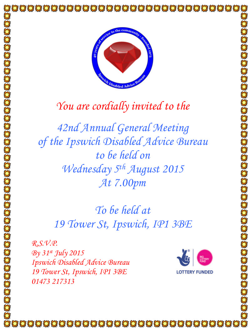 Ipswich DAB AGM Invite